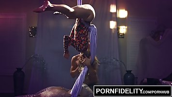 Arya Faye is an acrobatic artist who also likes to get fucked after her performance
