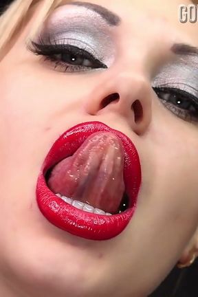 Gentle Giantess Playfully Threatening Devour! Mouth &amp; Lips Fetish! (custom)