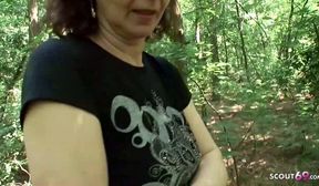 74yr old Granny with Hairy Pussy POV Outdoor Sex with Teen