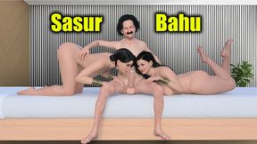 Desi Indian seductress Bahu Meena ravished by doting father-in-law's unbridled passion