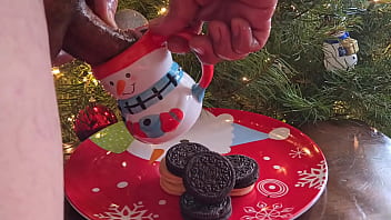 Making my Cum cookies for Santa.