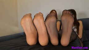 Double Nylon Sole Seduction - Stockings - HD MP4