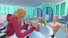 BARBIEWORLD - Turning a Toy into a Ticklish Slave at the Bowling Alley