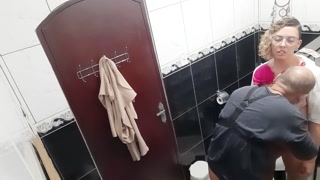 Having sex with my girlfriend in the bar bathroom