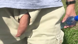 I love to swing my dick in public
