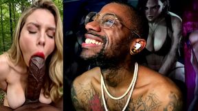 beautiful white girl deepthroating thick bbc, ai generated