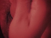 Attention for daddy... Hand  and foot job by his BBW Chubby goth girl