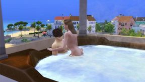 sexo quente na banheira