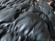 Preview- MilfyCalla- Deep blow-job and cum play while wearing hooded jacket and shiny boots 207