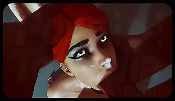 Curvy Redhead Hentai Babe with Massive Ebony Cock hot video selection