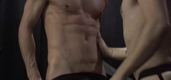 Steamy male fucks his obedient partner the hard way and comes on his dick