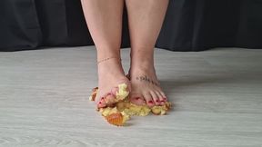 Barefoot Cake Crush ASMR | Soft & Satisfying Destruction