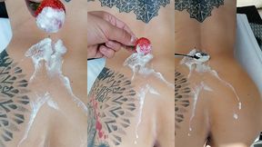 video bonus fraise et chantilly apres mettre faite remplir le creux des ...