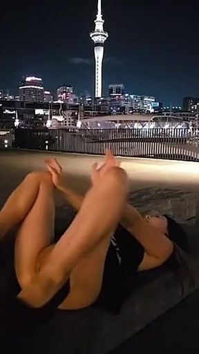 Taiwan Student Nude in Auckland City Showing off Body