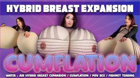 Cumflation - Hybrid Breast Expansion - Z Cup Expansion and Fishnet Tearing