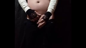 crossdresser satisface su culo