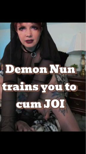 Demon Nun trains you to cum JOI