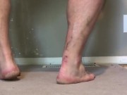 Getting Down On My Hands and Knees To Take A Piss On The Carpeted Floor While Winking My Asshole