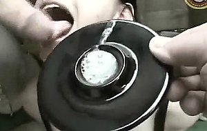 Naughty little cum bucket