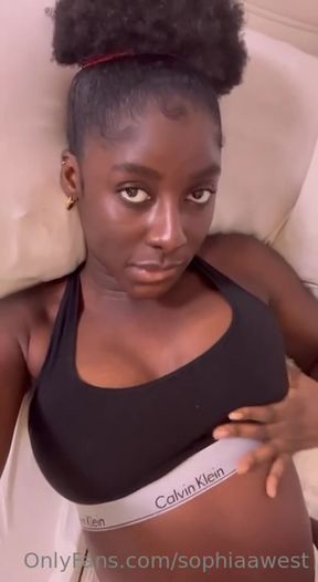 Amateur with big tits self pleasures