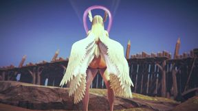 Angewomon Stand and Carry POV - Digimon Hentai Parody