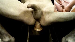 Bigtallman Boink's a nine inch fake penis, second camera footage of his dick in action!