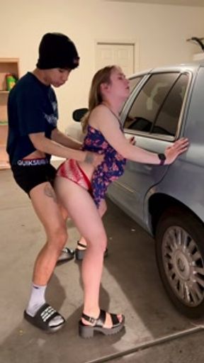 Creampie with the plug