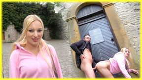 HOT BLONDE GETS FUCKED ON A CASTLE IN GERMANY