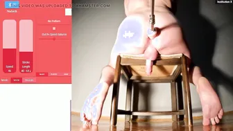 Twink takes relentless anal machine fucking until explosive cumshot