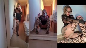 mon essayage robe transparente de chez  maison close  et collant  wolford  tu ...