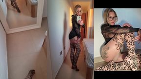 mon essayage robe transparente de chez  maison close  et collant  wolford  tu ...