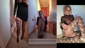 mon essayage robe transparente de chez  maison close  et collant  wolford  tu ...