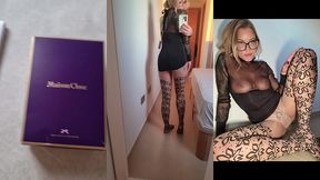 mon essayage robe transparente de chez  maison close  et collant  wolford  tu ...