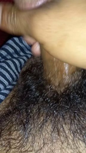 Inside blanket blowjob