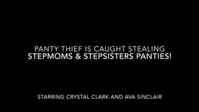 Panty thief is caught stealing stepmoms and stepsisters PANTIES!