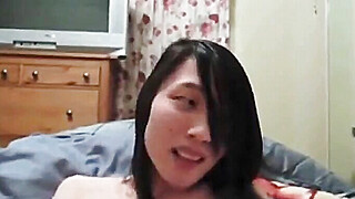 Cute trap masturbating