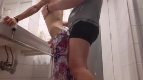 Sex of two strangers in the toilet - lesbian_illusion