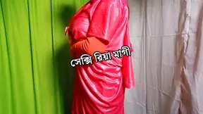 Beautiful village woman enjoying with men on the bus