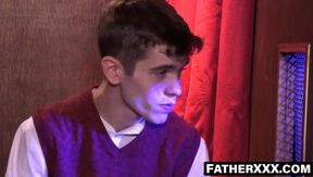 FatherXXX.com - Impurity revealed with confession room rimming passion