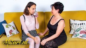 Regina Moonhshine Devours Grandma Nata's Wet, Experienced Vagina&#x270C;