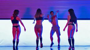 Satisfying big ass MILF babes working out with dude & hot big round ass MILF