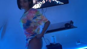 Stepmom seduces son in kitchen, dirty talk and explicit action