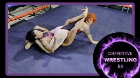 Female Power: The Battle of Technique and Endurance Between Mel Fire and Sol (720) - Female Wrestling - Scissorhold - Strong Women - Muscle - Real Fight - Wrestling