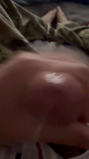 Emotional moment from &quot;Soldier uses vaseline and his cock to have fun wearing his uniform and sarge&#039;s boxer shorts!&quot;