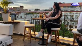 Blowjob in restaurant