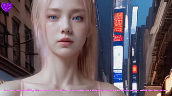 21YO blonde girl with perfect doll body visits New York City