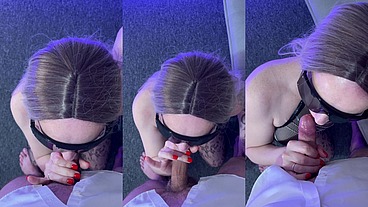 Latex Mistress Drains Her Slave – Deepthroat Strapon Worship & Balls Emptying