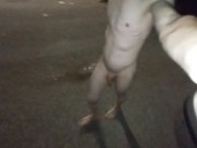 Walking naked on the street