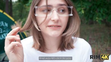 RIM4K. A shy couple tried rimming and hard anal sex for the first time