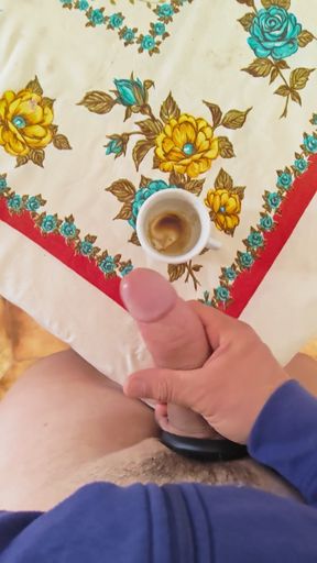 Mega cum in coffee